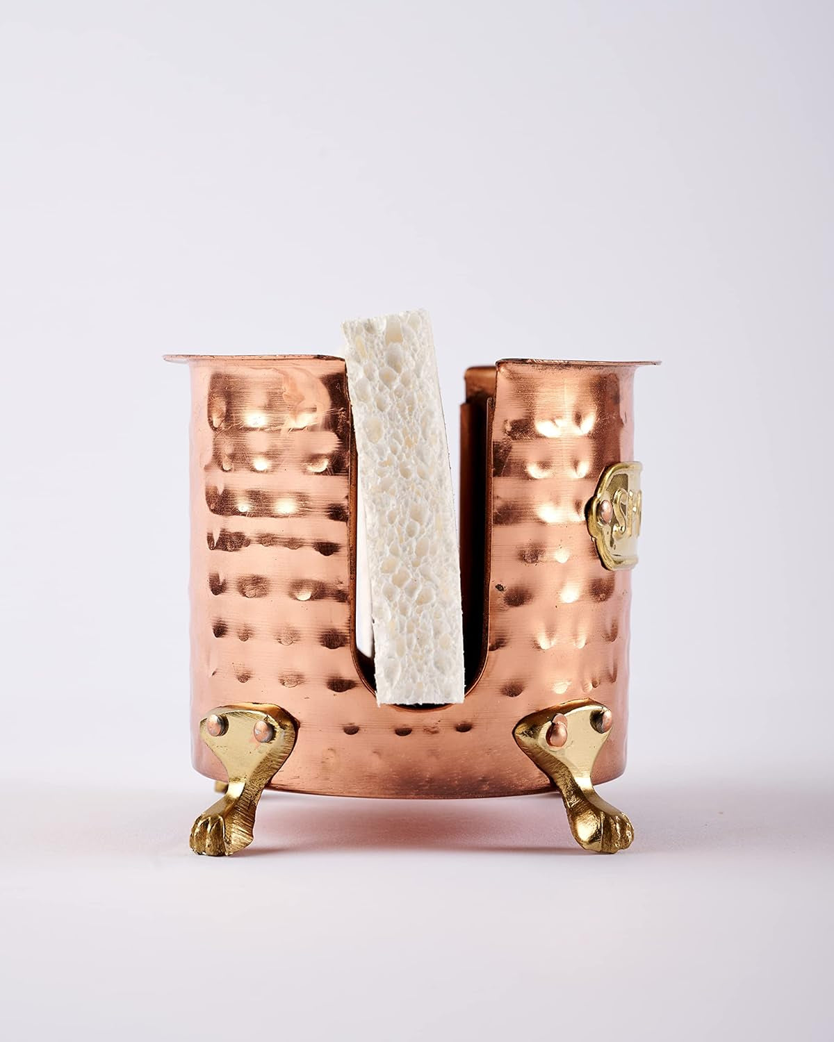 Kitchen Sponge Holder Caddy, Copper