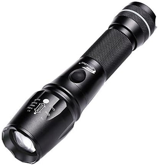 Rechargeable 3 Modes LED 2-Pack Flashlights High Lumens 9W, Mini Small Flash Light Waterproof, Zoomable Tactical Flashlight for Indoor Outdoor Camping Biking Hiking