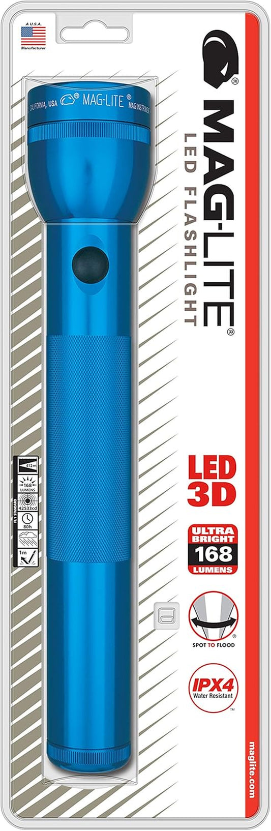 ST3D116 LED 3-Cell D Flashlight, Blue