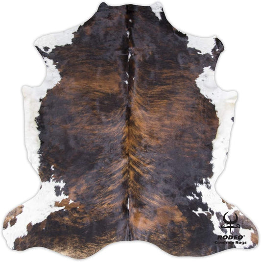 Genuine Cowhide Rug Real Cowhide Rug for Western Home Decor -TEXAS Rug Cow Hide Rug Large XXL 6X8 Ft - Rustic Cow Skin Rug, Unique, Durable, Leather Cow Carpet Rugs