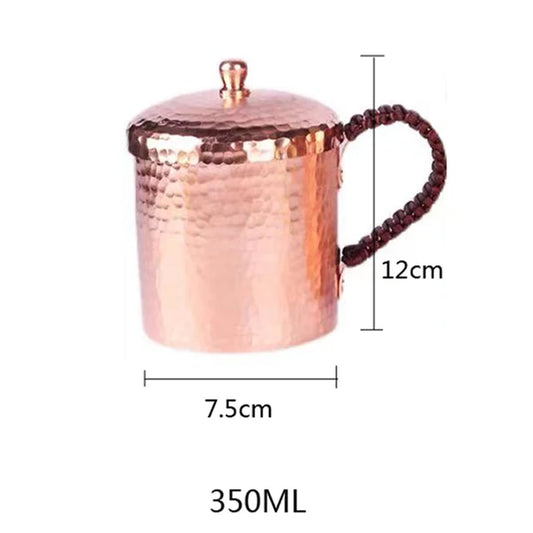 Premium Quality Moscow Mule Mug Hammered Cups Heavy Pure Copper Rose Gold 100% Handcrafted Pure Solid Copper Mugs