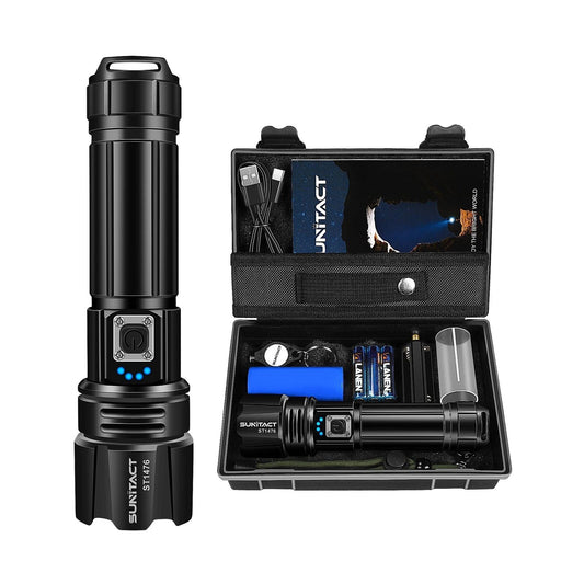 Flashlights High Lumens, Sunitact Rechargeable Flashlights Led 20000 Lumen XH...