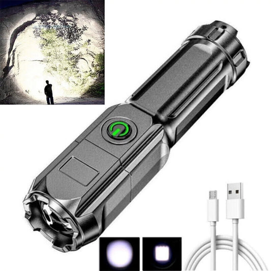 Super Bright USB 990000Lm Led Flashlight Rechargeable Tactical Flashlights Torch