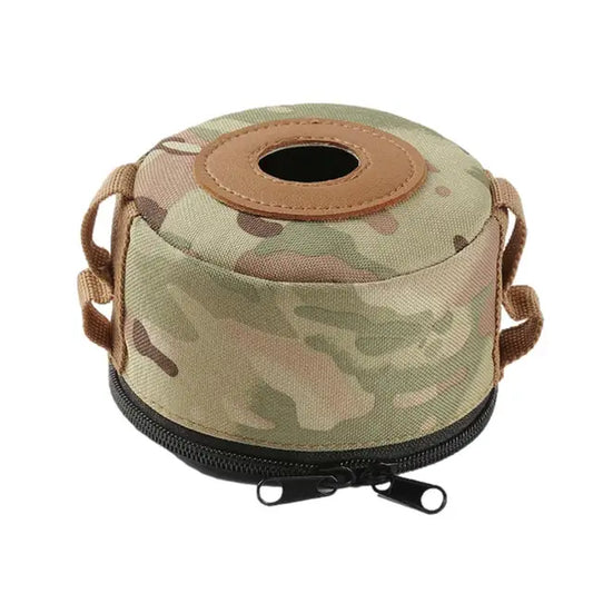 3 Size Ultralight Outdoor Camouflage Camping Gas Tank Protect Cover Air Bottle Protective Case Tool Camping Equipment