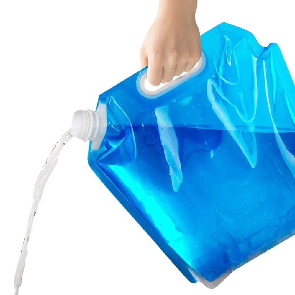 5L / 10L Collapsible Water Container Water Storage Jug Bag for Camping Hiking Emergency Survival