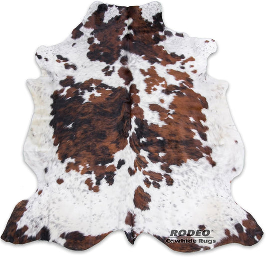 Genuine Cowhide Rug: Hand-Picked & Authentic Real Cowhide Rug for Western Home Decor - TEXAS Rug Large - Rustic Rug, Cow Hide Carpet Rugs TR57 Size Approx 5X7 Ft (150X210 Cm)